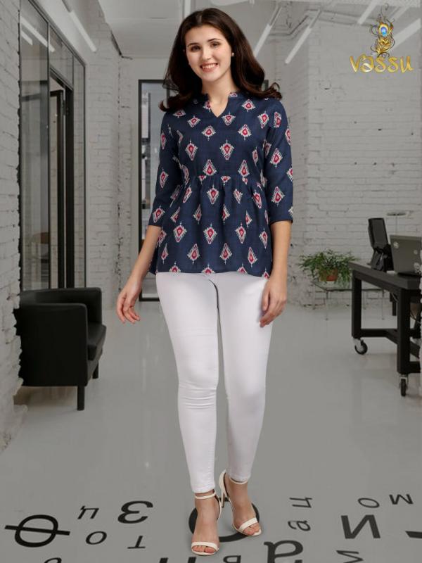 Vaasu Top 2 Stylist Cotton Printed Western Top 